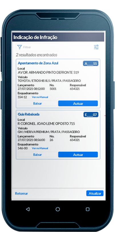 Apontamento de Irregularidade